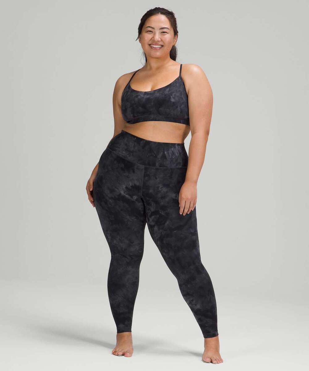 Lululemon Align High-Rise Pant 28" Diamond Dye Pitch Grey Graphite Grey Size 6